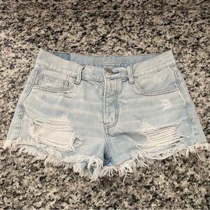 American Eagle Distressed Tomgirl Shortie Shorts 6